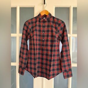 Plaid Oxford shirt in Thomas Mason cotton flannel - GIFTABLE